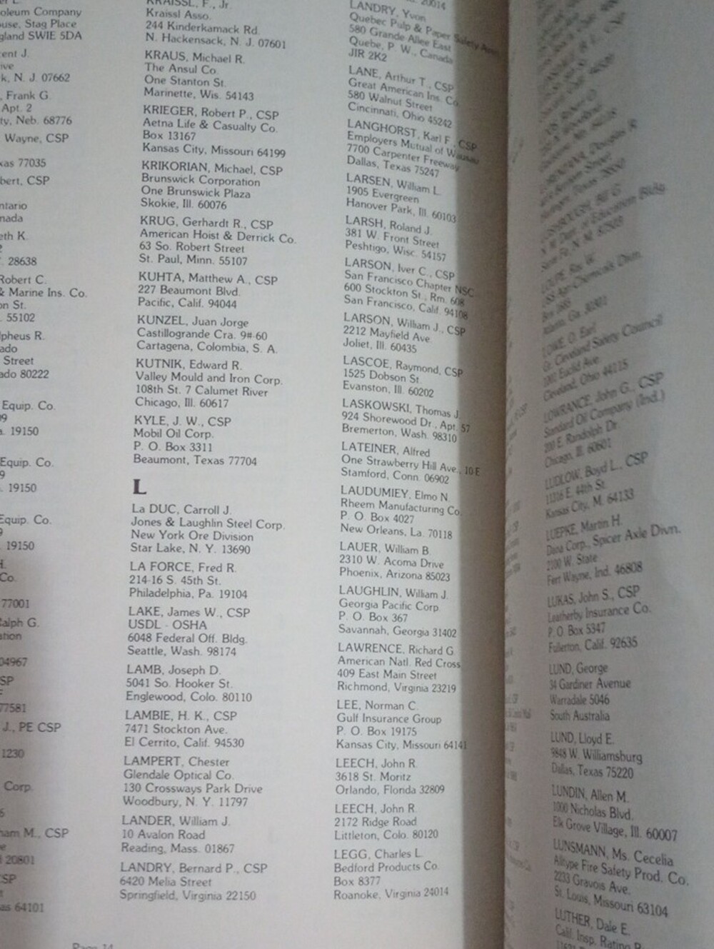 ✨Vintage 1977 “Who’s Who in Safety” Directory•Veterans of Safety Ephemera - Picture 4 of 4